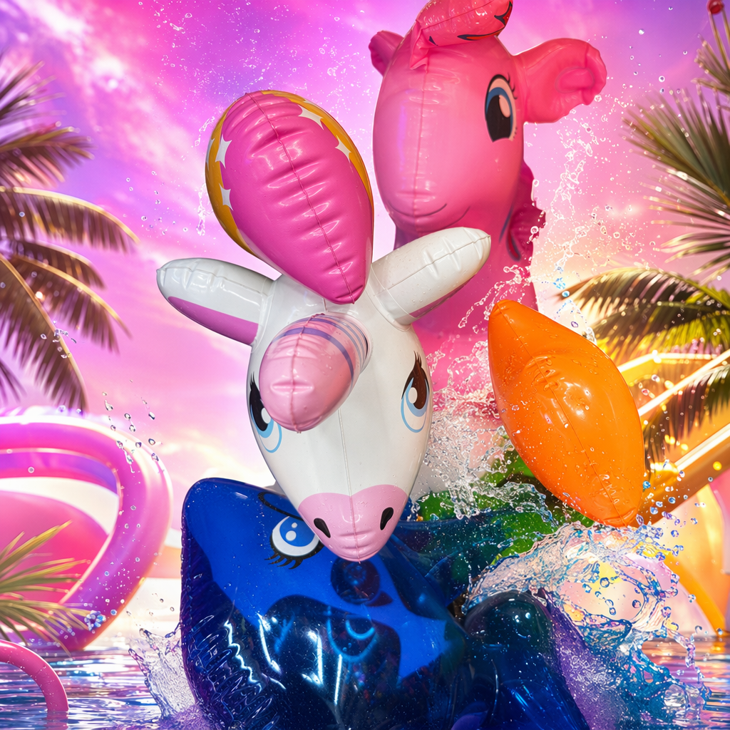 Colorful inflatable toys, children's outdoor party decoration, swimming pool floating fun Inflatable Specification image