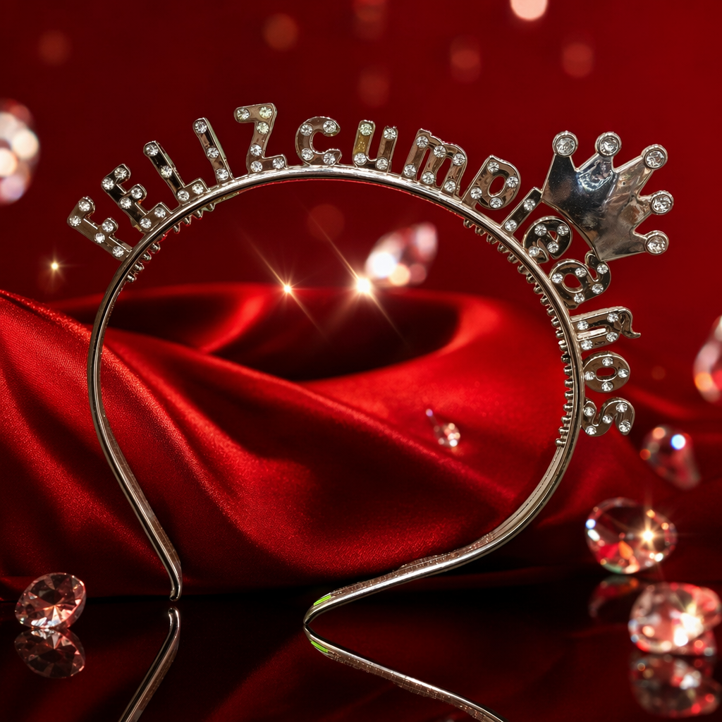 The golden diamond-encrusted crown headband is a dazzling party wedding decoration hair accessory Specification image
