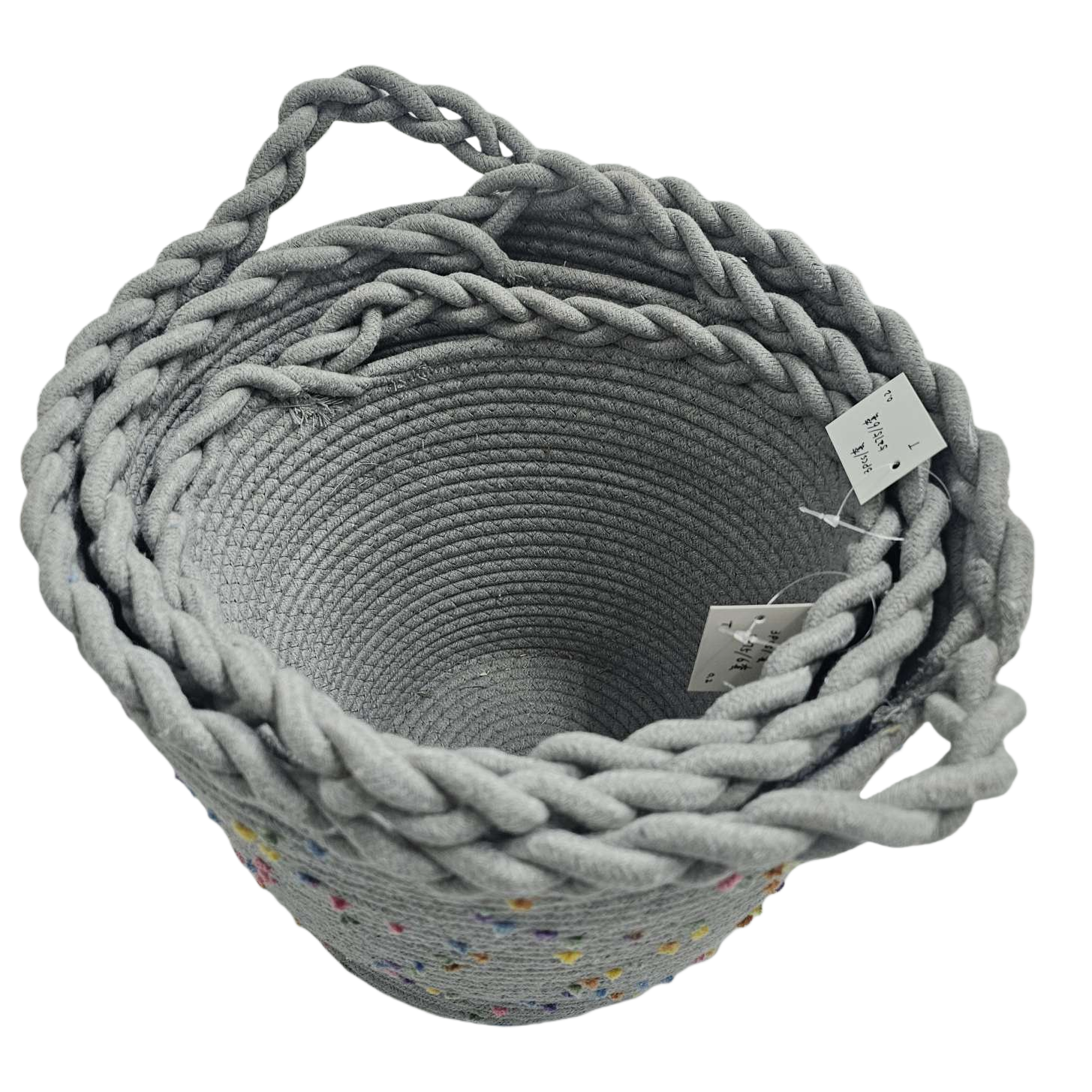 灰色编织篮家用收纳篮客厅卧室储物篮简约北欧风 Item Picture