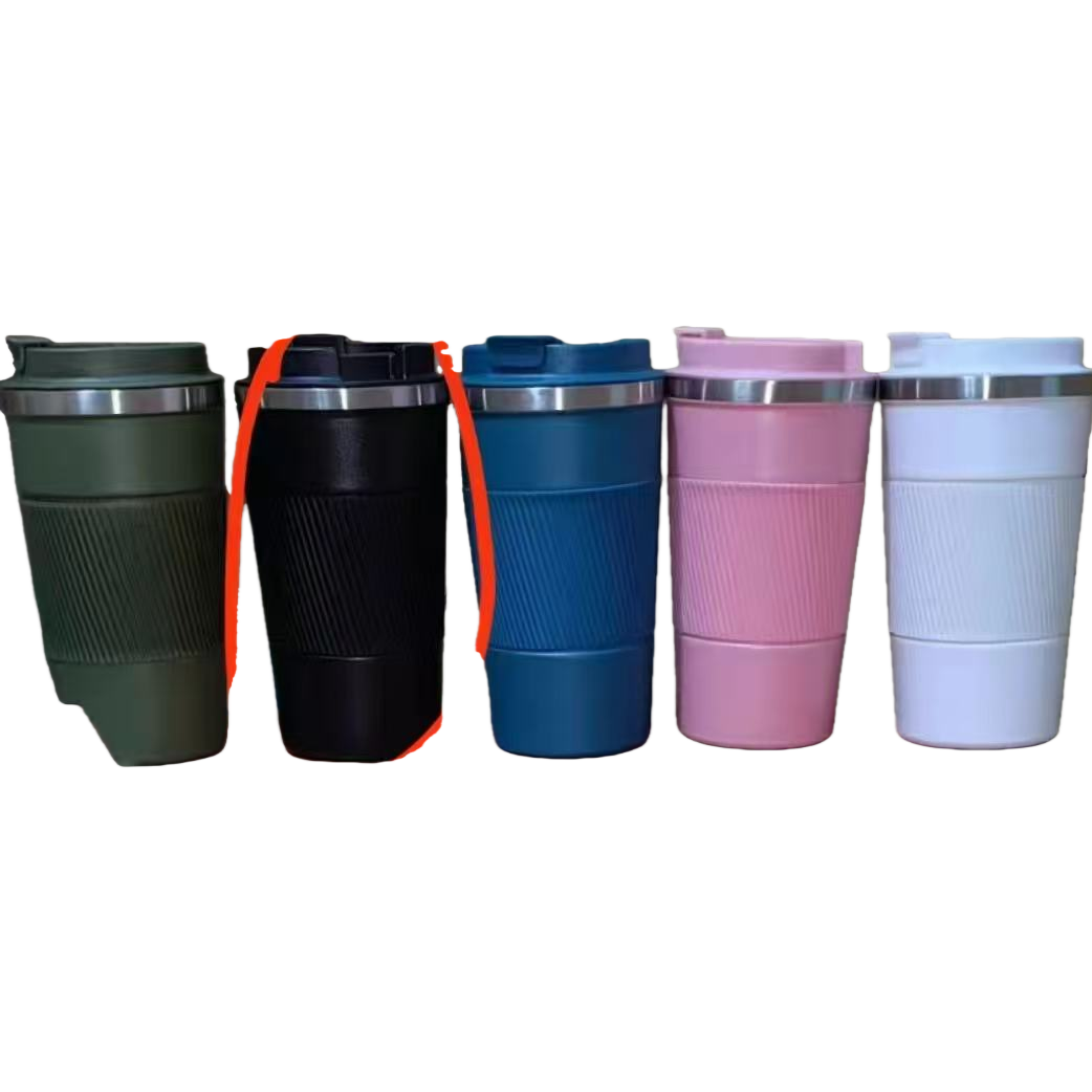 Black insulated cup, 304 stainless steel vacuum insulated portable water cup Item Picture