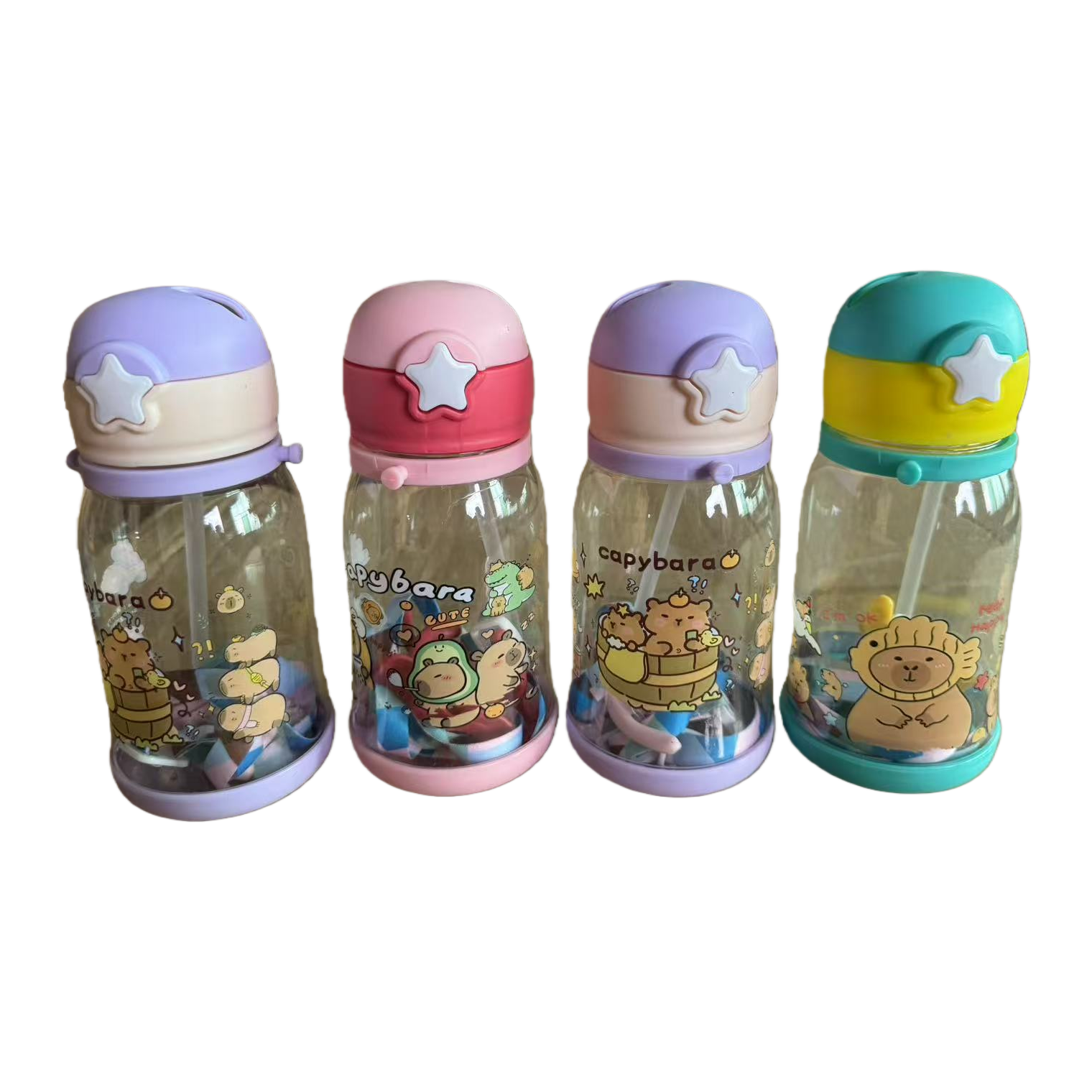 Colorful cartoon water cup, children's cute insulated cup 350ml, suitable for both men and women Item Picture