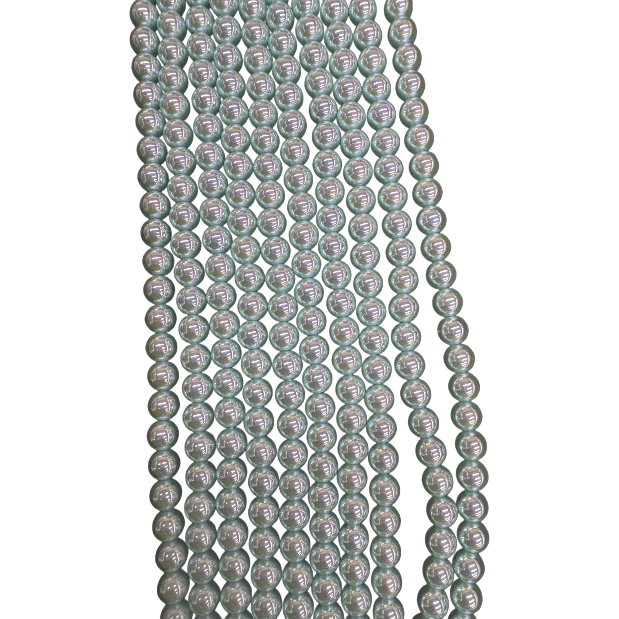 Green bead string hand-woven natural jade bead chain jewelry Item Picture