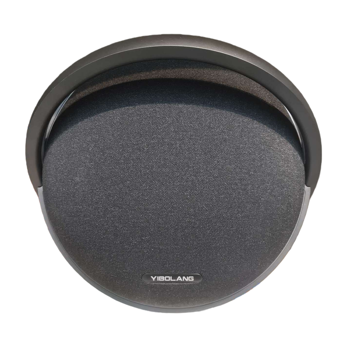 Black circular Bluetooth speaker with 360-degree surround sound effect, portable wireless speaker, Bluetooth speaker, Bluetooth speaker Item Picture
