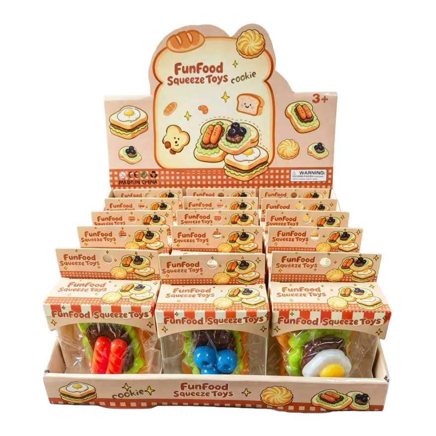 Colorful toy food display stand, multi-layer adjustable, children's kitchen role-playing props Item Picture