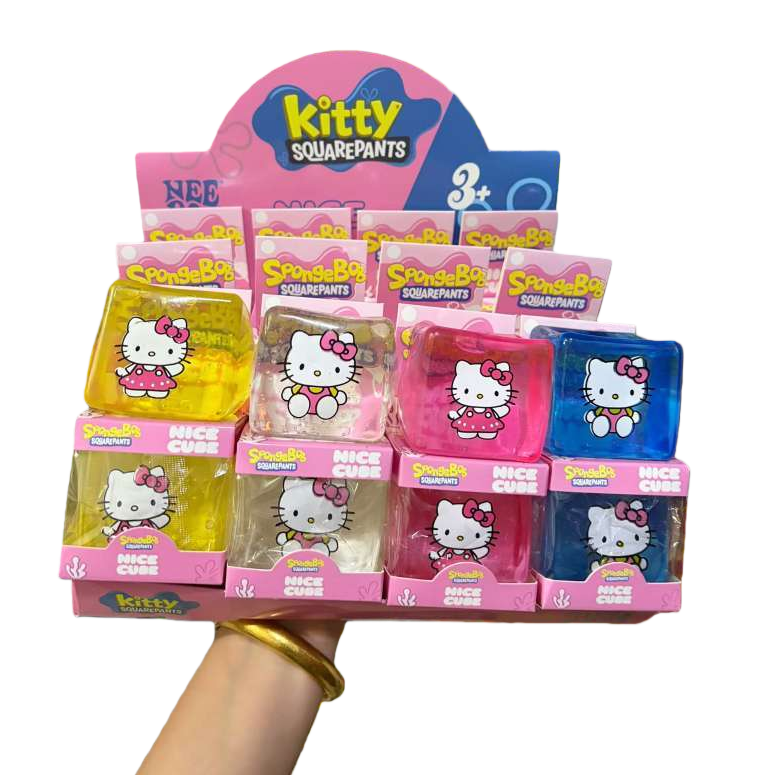 Colorful transparent square educational toys for children's early education building blocks are safe and non-toxic Item Picture
