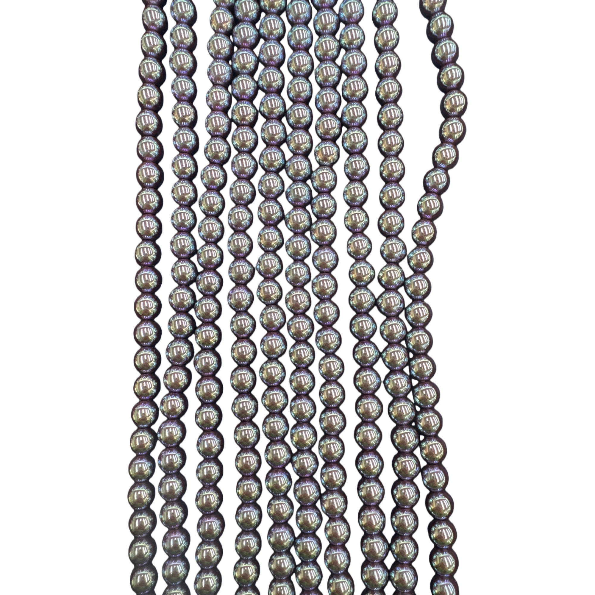 A deep purple natural pearl necklace with beads is an elegant accessory for women Item Picture