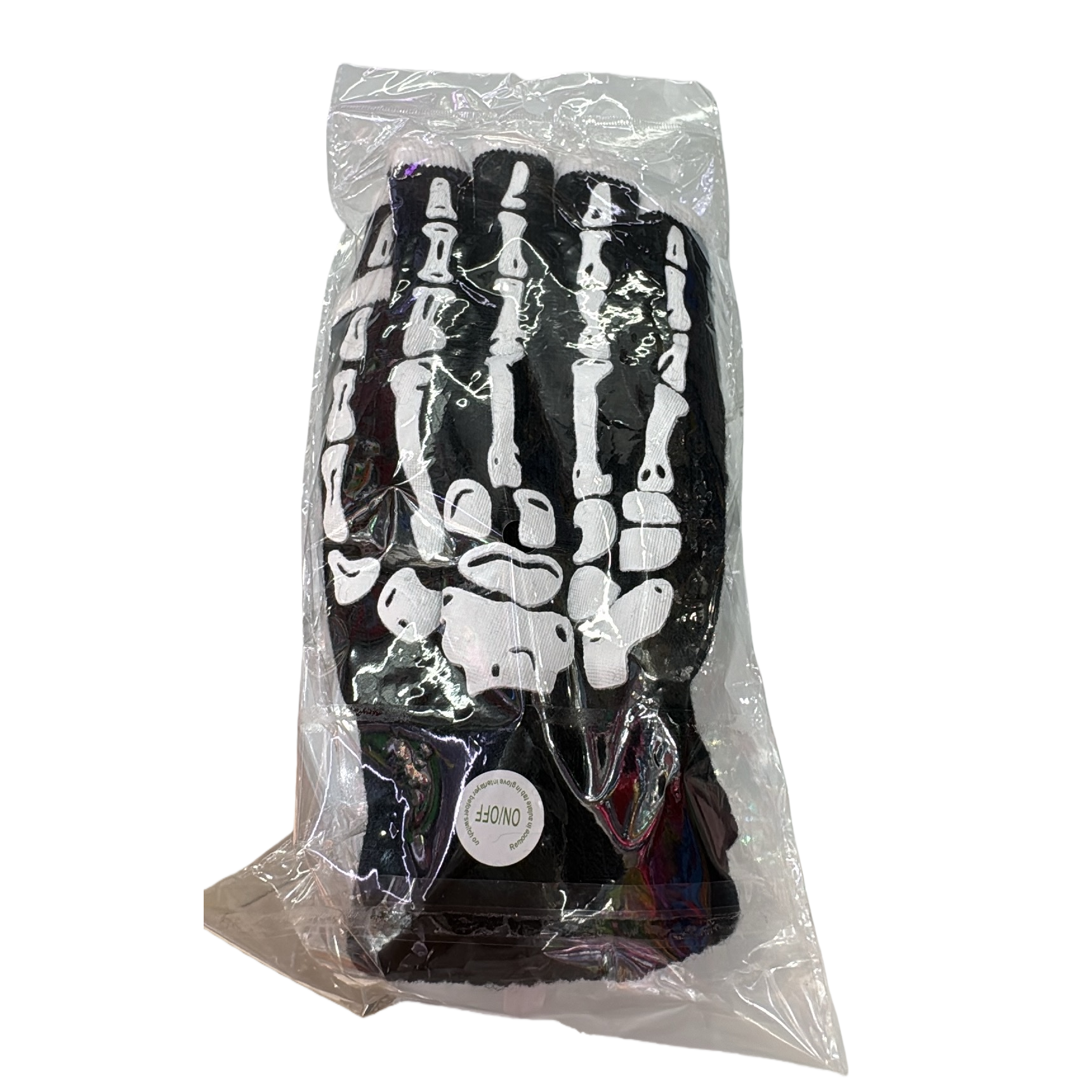 Black skuller-patterned cycling warm gloves for both men and women, anti-slip and wear-resistant Item Picture