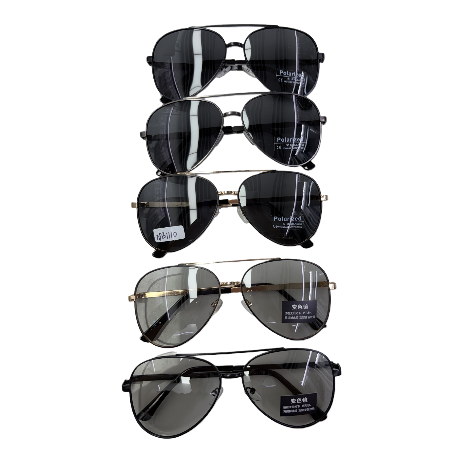 Black sunglasses, fashionable polarized sunglasses for both men and women, UV400 UV protection Item Picture