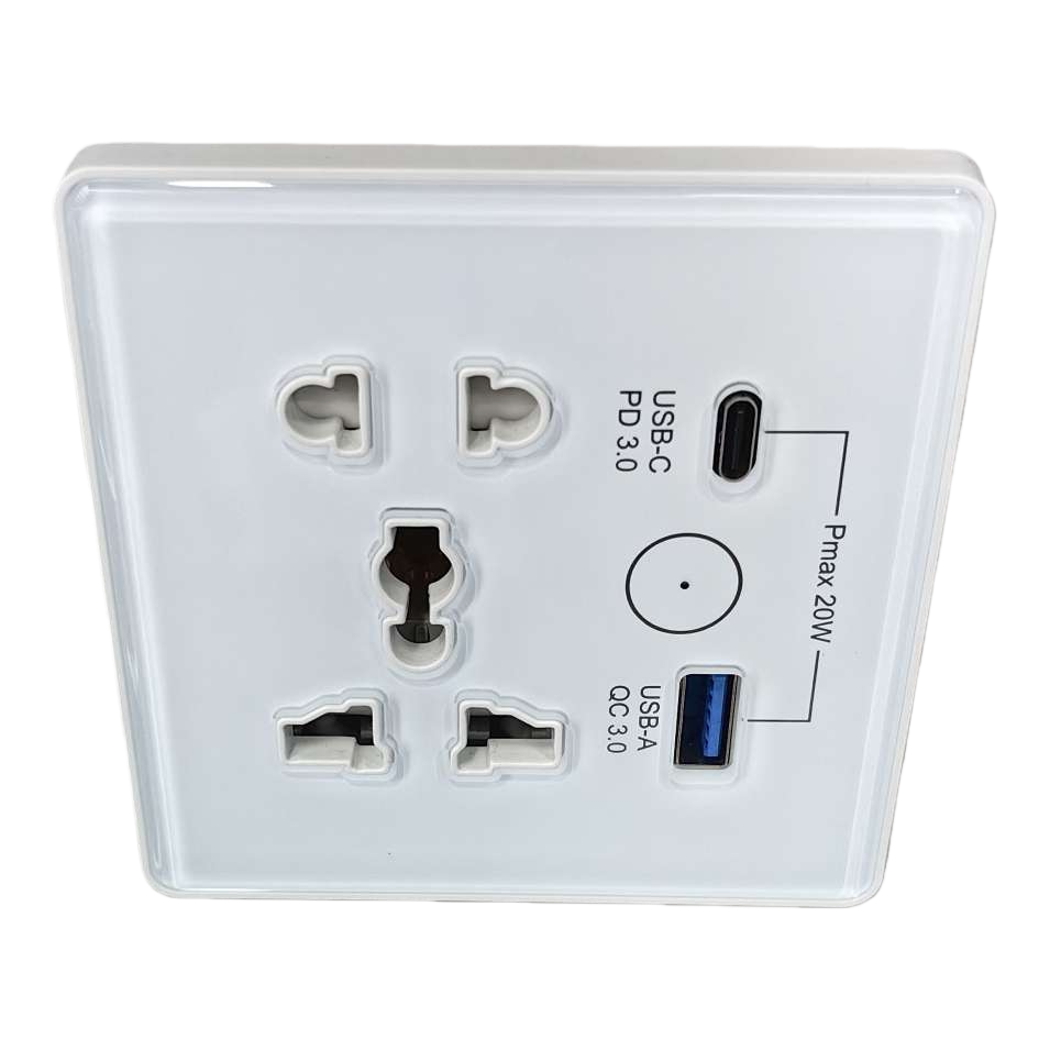 LINIER多功能5孔USB+C智能开关 家用墙壁插座 支持易微联，HomeKit， matter，米家等 Application Scenario