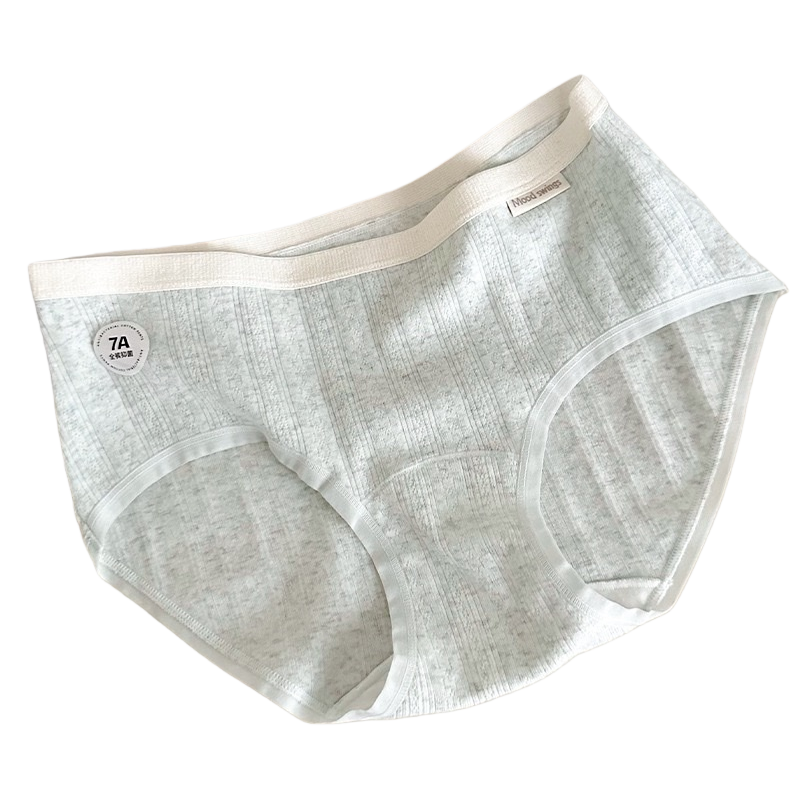 Women's high-waisted triangle underwear: Soft cotton, skin-friendly, comfortable and breathable for daily use Item Picture