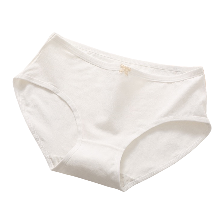 Pure cotton white underwear for women, basic style, comfortable, breathable, seamless and simple daily underwear Item Picture
