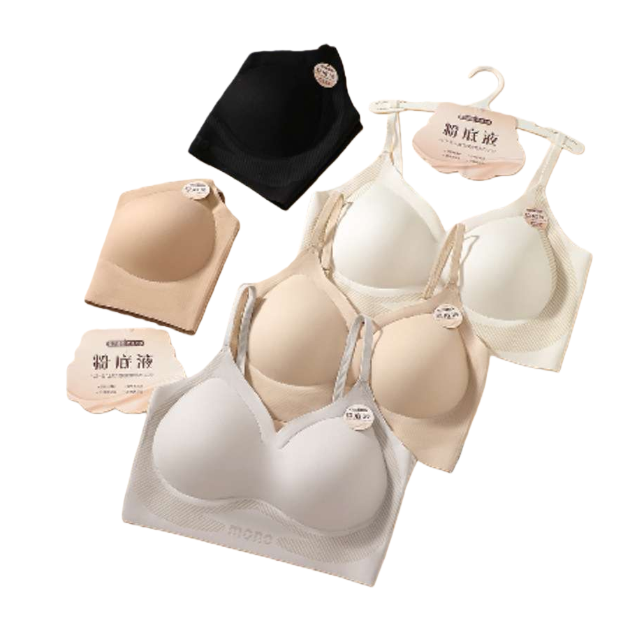 The multi-color seamless bra is a comfortable and close-fitting women's underwear without underwire Item Picture