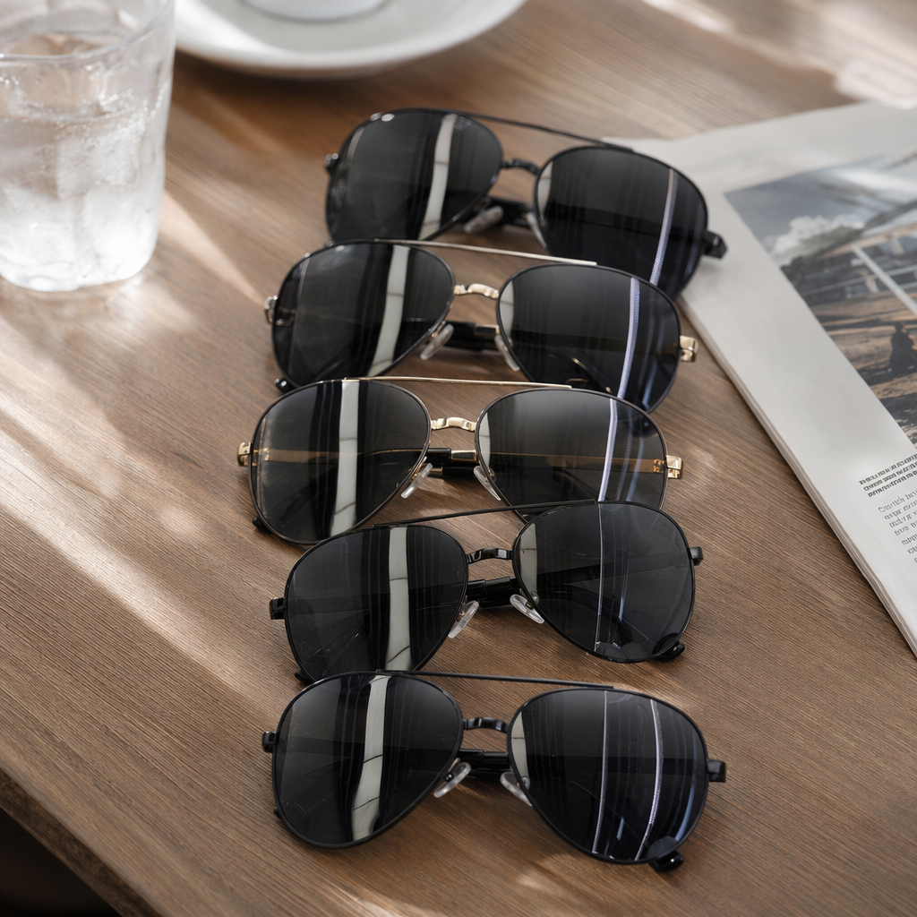 Black sunglasses, fashionable polarized sunglasses for both men and women, UV400 UV protection details Picture