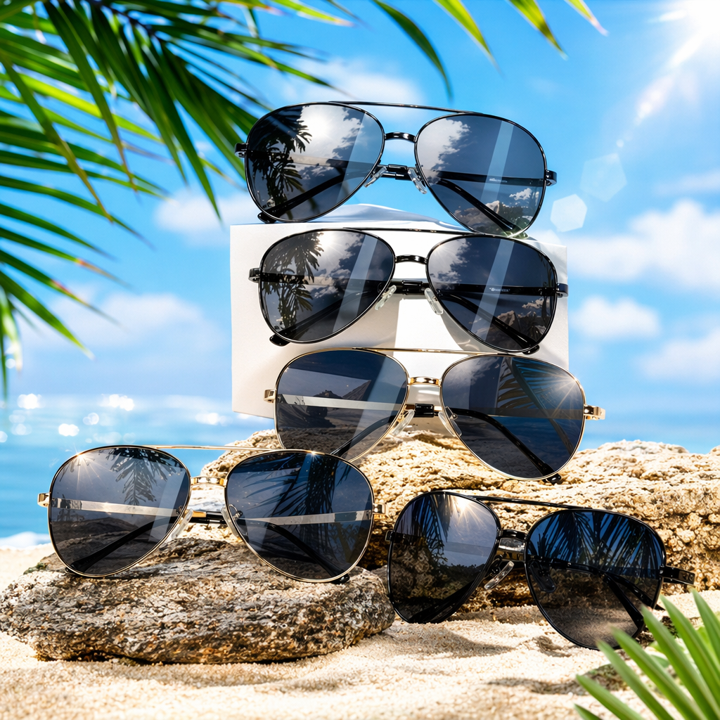 Black sunglasses, fashionable polarized sunglasses for both men and women, UV400 UV protection Specification image