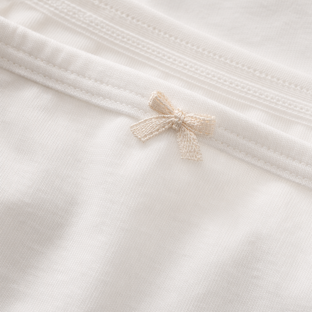 Pure cotton white underwear for women, basic style, comfortable, breathable, seamless and simple daily underwear Application Scenario