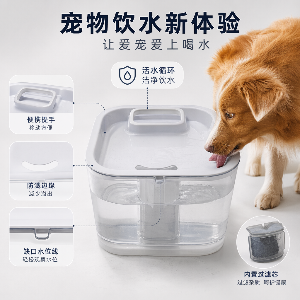 宠物智能喂食器猫咪专用静音大容量自动饮水机