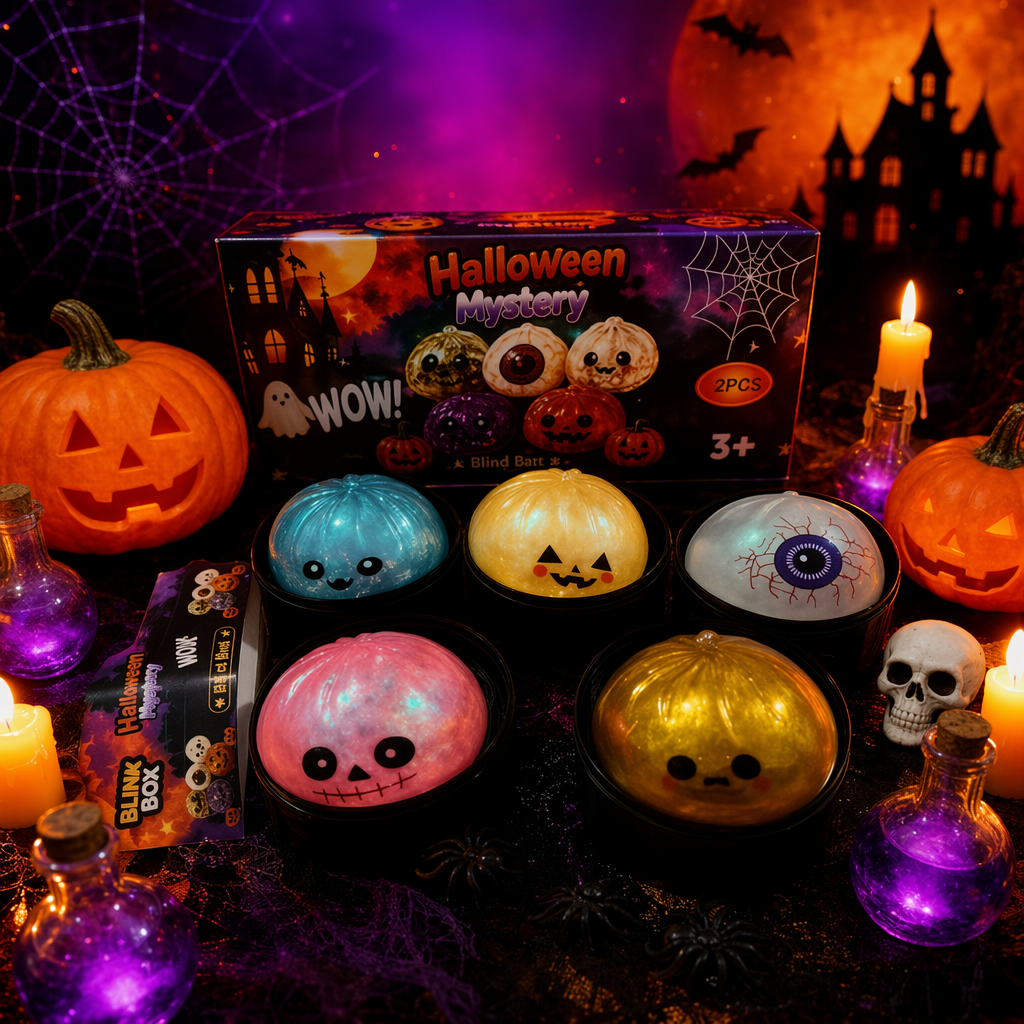 Halloween-themed blind box toys are randomly distributed as cute and funny collectible items Specification image