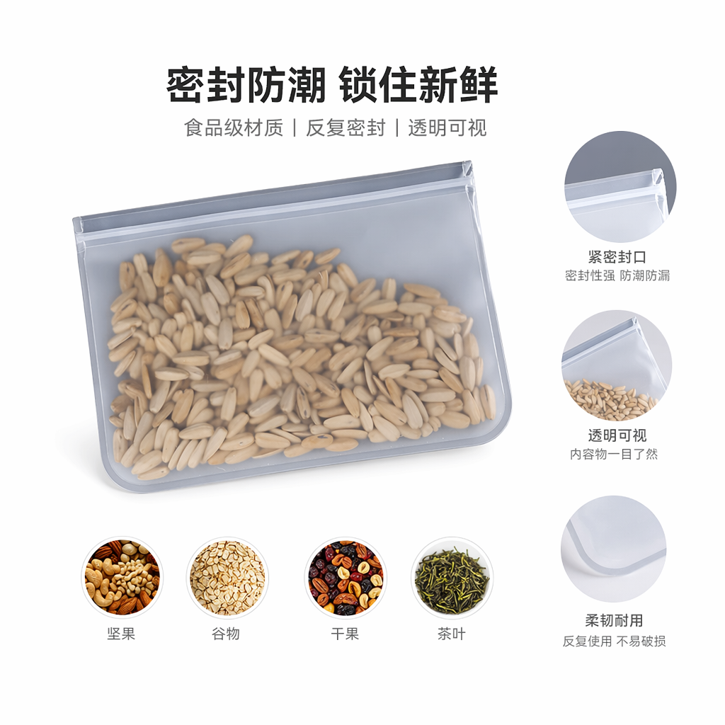 透明密封袋装松子原味坚果零食500g独立小包装