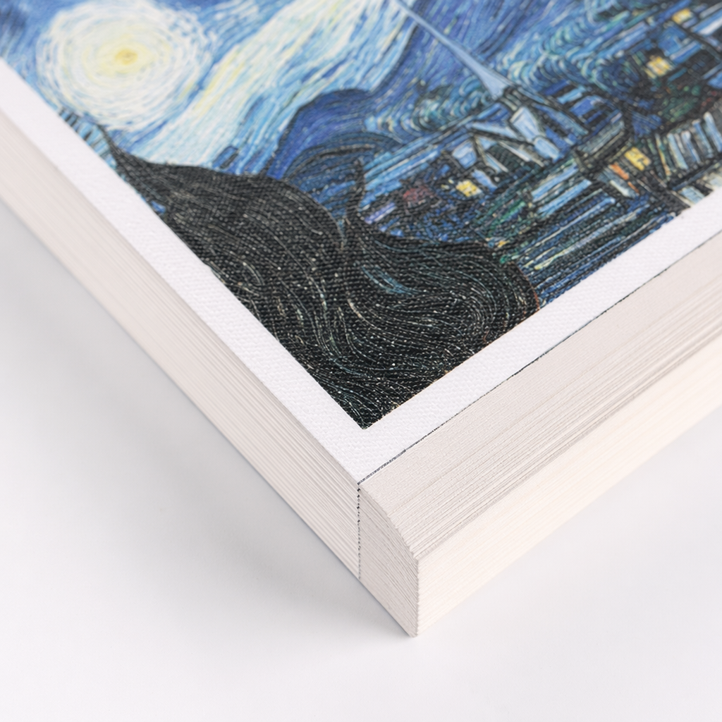 A simple and artistic notebook featuring Van Gogh's starry Night paintings Application Scenario