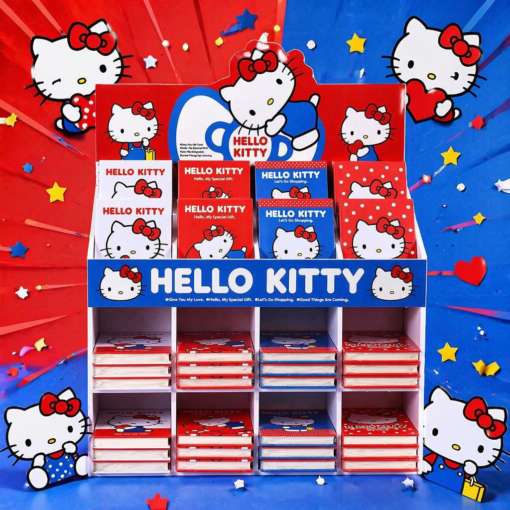 Красный, синий, белый. Карманный Бен "Hello Kitty A7" Specification image