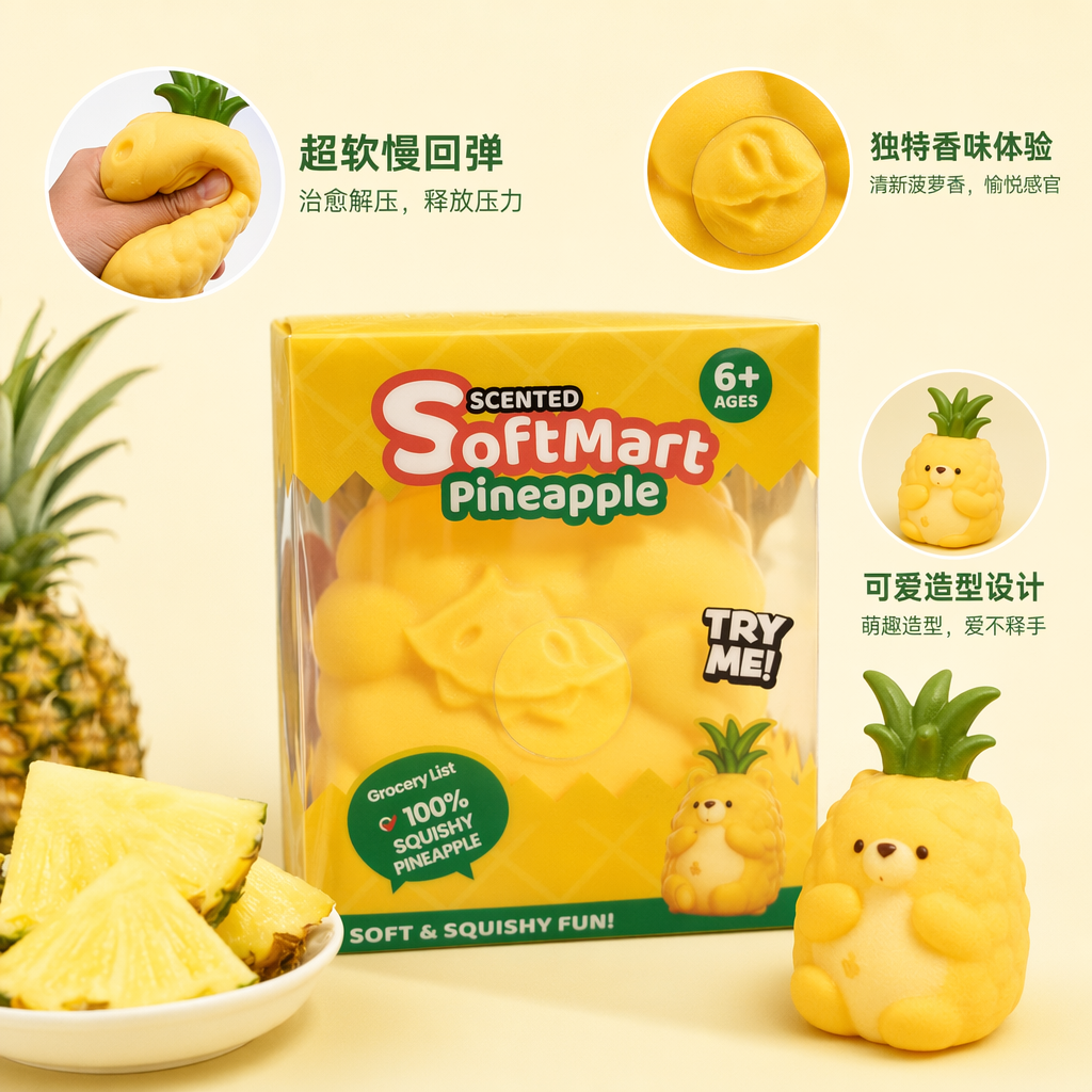 黄色包装盒商品