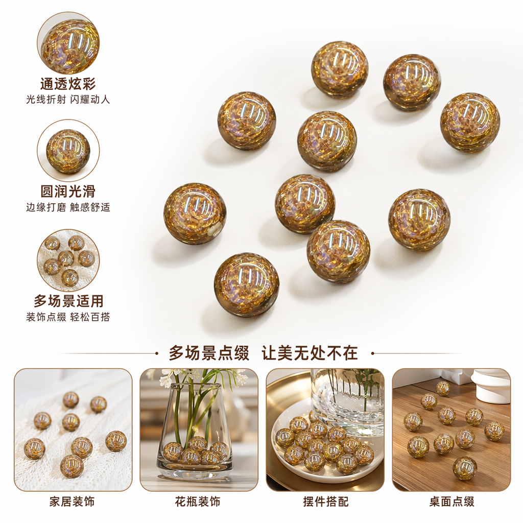 DIY materials for gold bead hand-woven jewelry accessories, universal style