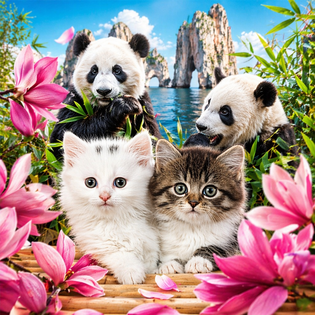 白色与虎斑猫幼崽+细节图