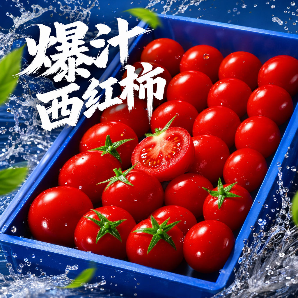 The red tomatoes are freshly picked and organically grown. They are large, plump, crisp, tender and juicy Specification image