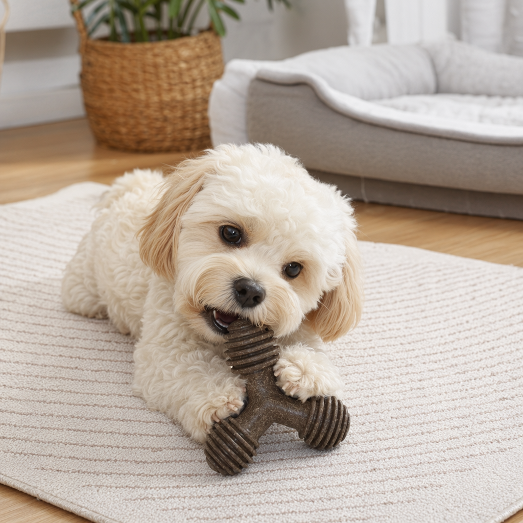Xiaofeng spherical pet chewable toy, durable for grinding teeth and cleaning teeth, specially designed for dogs details Picture