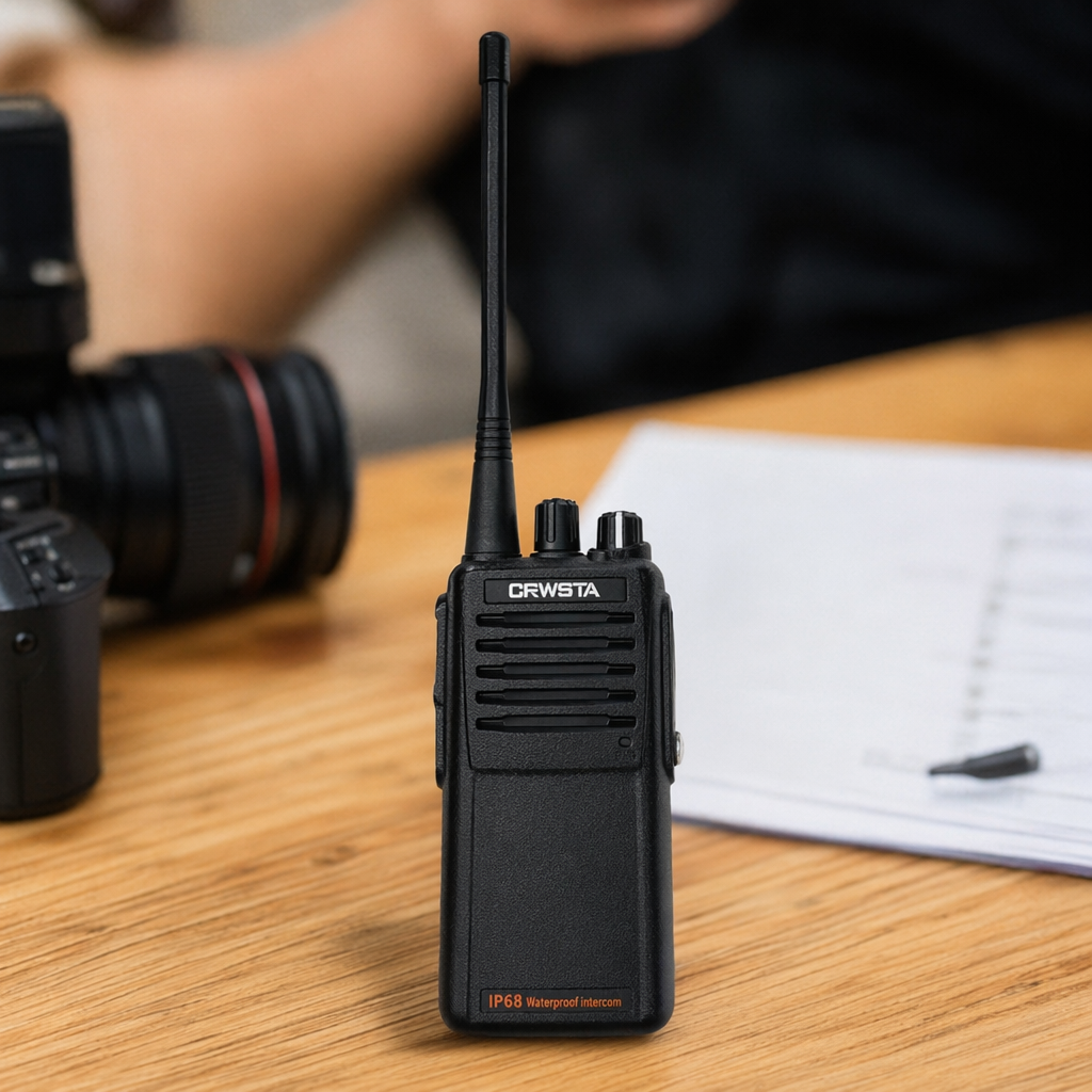 The Keruisida GX-760 black walkie-talkie wireless communication device is waterproof, shockproof, and features high-power long-distance communication details Picture