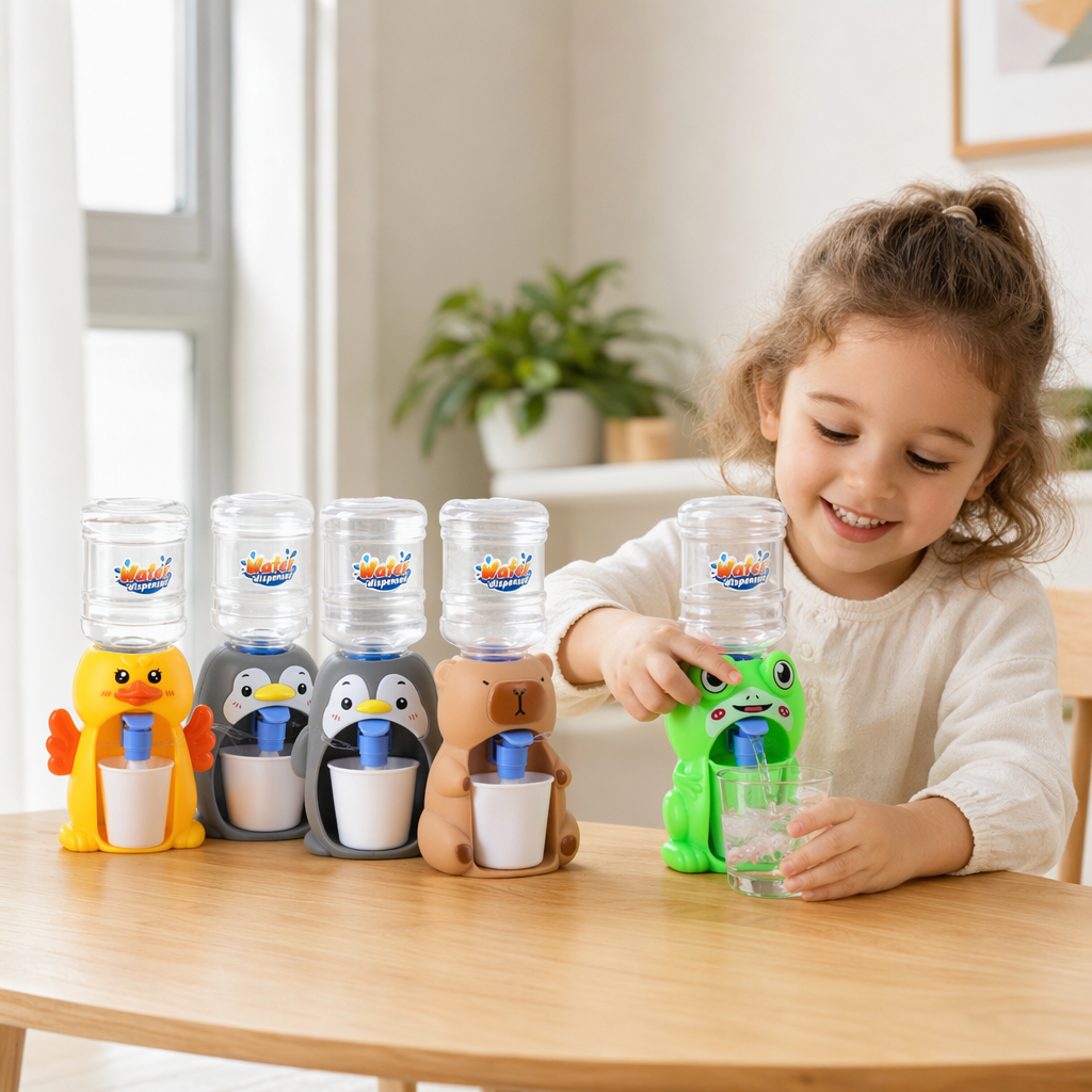 彩色卡通水 dispenser 玩具产品图