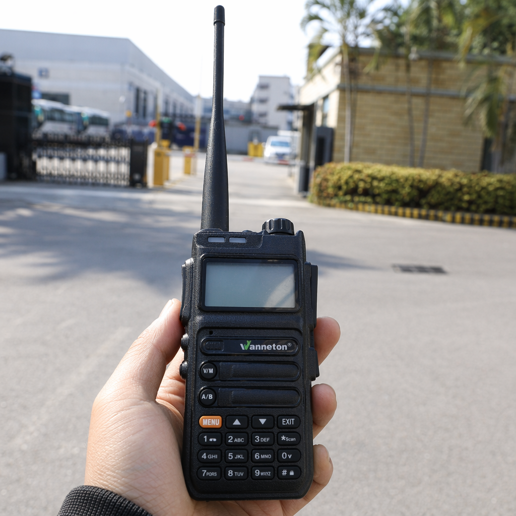 Wanlitong UV-F5 black walkie-talkie is a professional wireless communication device that is waterproof, dustproof and suitable for long-distance calling details Picture