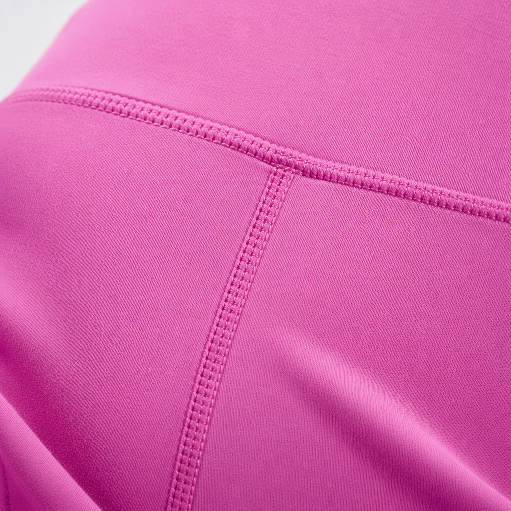Barbie pink high-waisted and hip-lifting yoga pants for women's fitness, elastic and slimming leggings Application Scenario