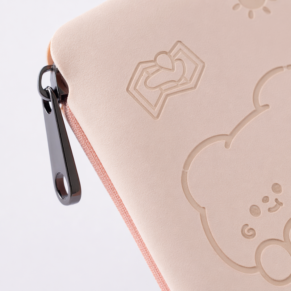 Pink bear travel-themed notebook for students, A5-sized paper inner page portable record book Application Scenario