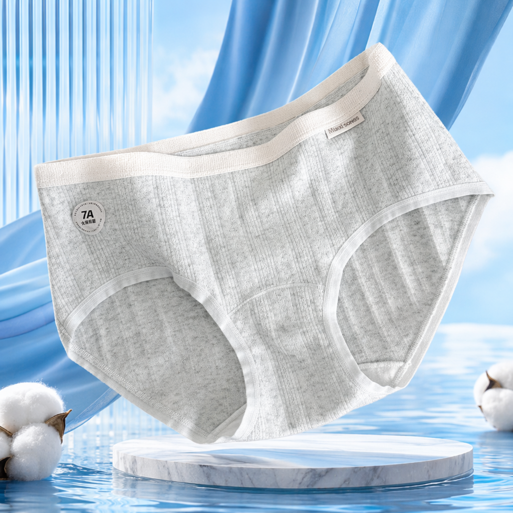 Women's high-waisted triangle underwear: Soft cotton, skin-friendly, comfortable and breathable for daily use Specification image