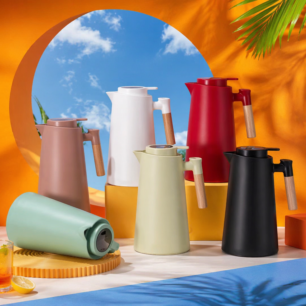 Colorful insulated kettle, stainless steel vacuum cold and heat preservation, 1L large capacity, portable for household use Specification image
