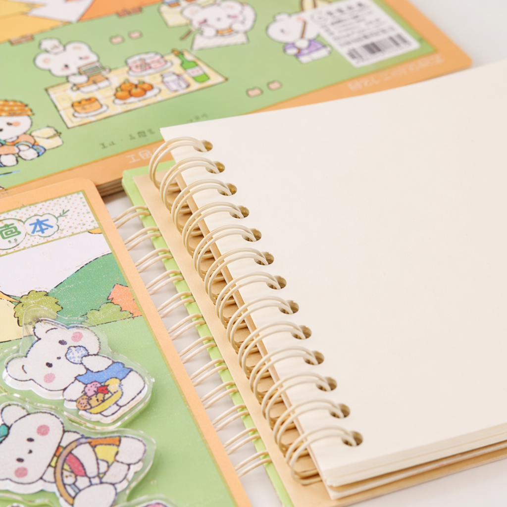 Color spiral-bound picture book, A4 thickened paper, children's drawing book, exercise book Application Scenario