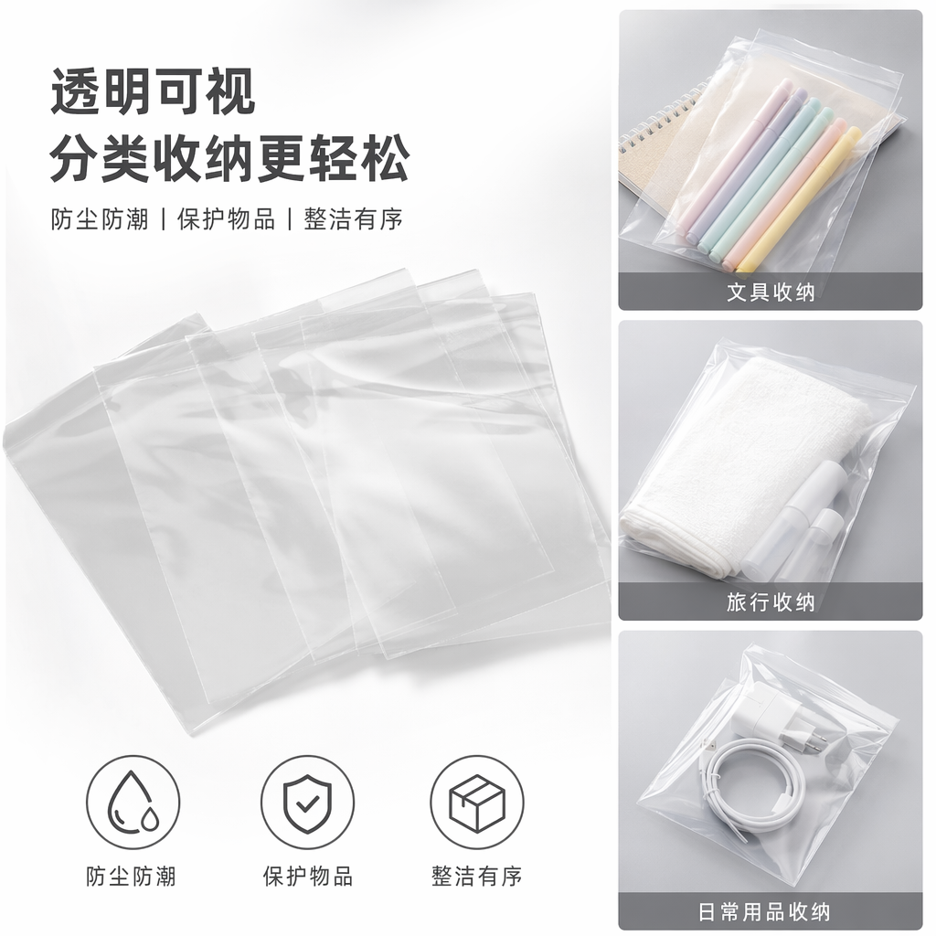 透明塑料袋加厚防漏厨房专用冷冻保鲜密封袋
