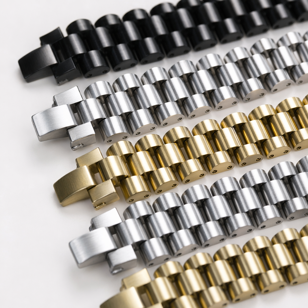 A simple and versatile titanium steel crystal handcrafted men's bracelet Application Scenario