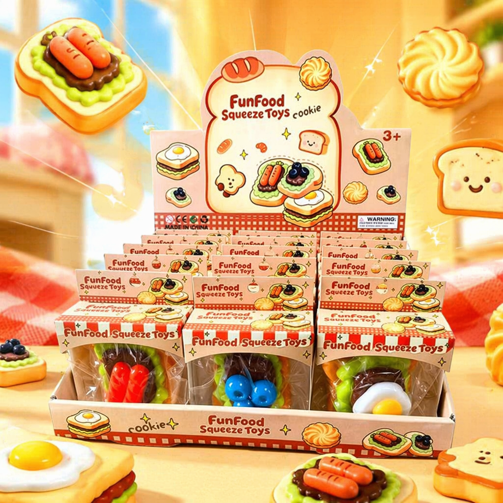 Colorful toy food display stand, multi-layer adjustable, children's kitchen role-playing props Specification image