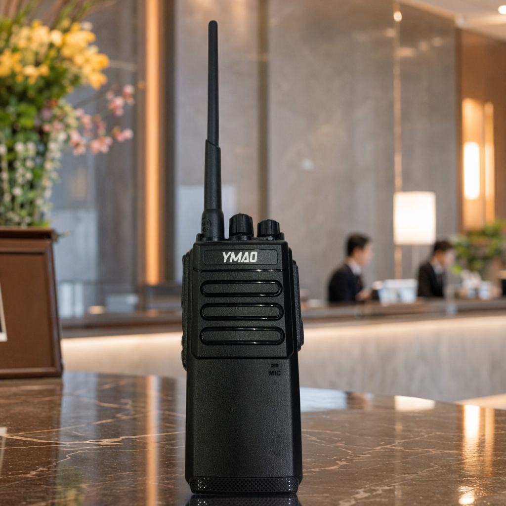 Yaomao YM-U12 black walkie-talkie wireless communication handheld walkie-talkie device is waterproof and shockproof for long-distance communication details Picture