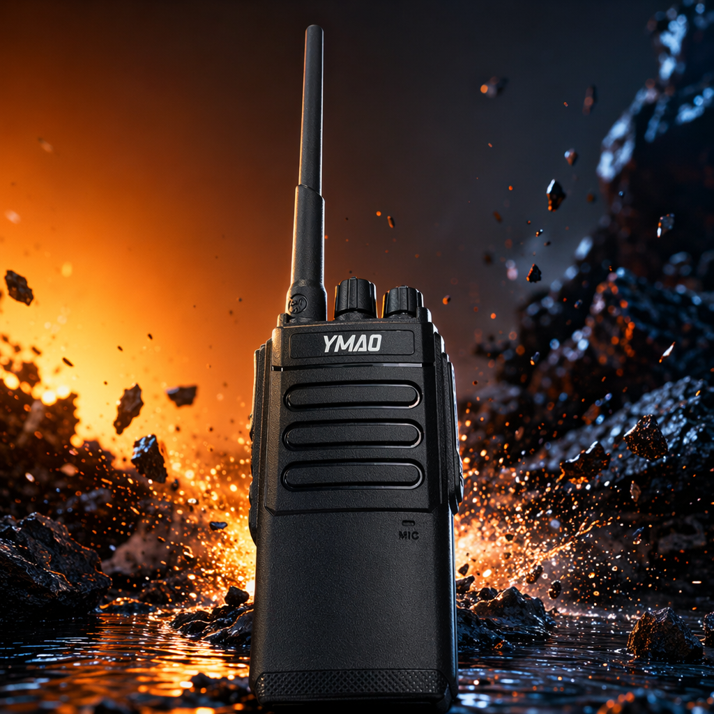 Yaomao YM-U12 black walkie-talkie wireless communication handheld walkie-talkie device is waterproof and shockproof for long-distance communication Specification image