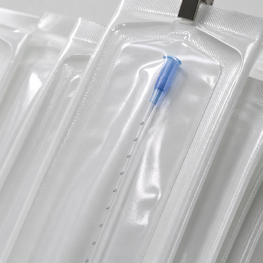 Medical catheter-specific transparent packaging bags, sterile and independent packaging, dust-proof, moisture-proof and sealed design Application Scenario