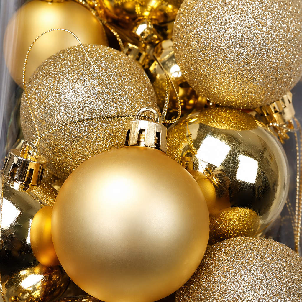 Colorful Christmas ball decorations, festive atmosphere hanging ornaments, multi-color mixed festive decor Application Scenario