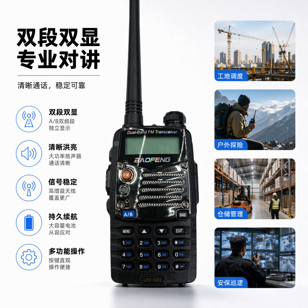 Black people UV-5RL специализируется на беспроводной связи, защищенной от взрывов и водонепроницаемости для продолжительного полёта