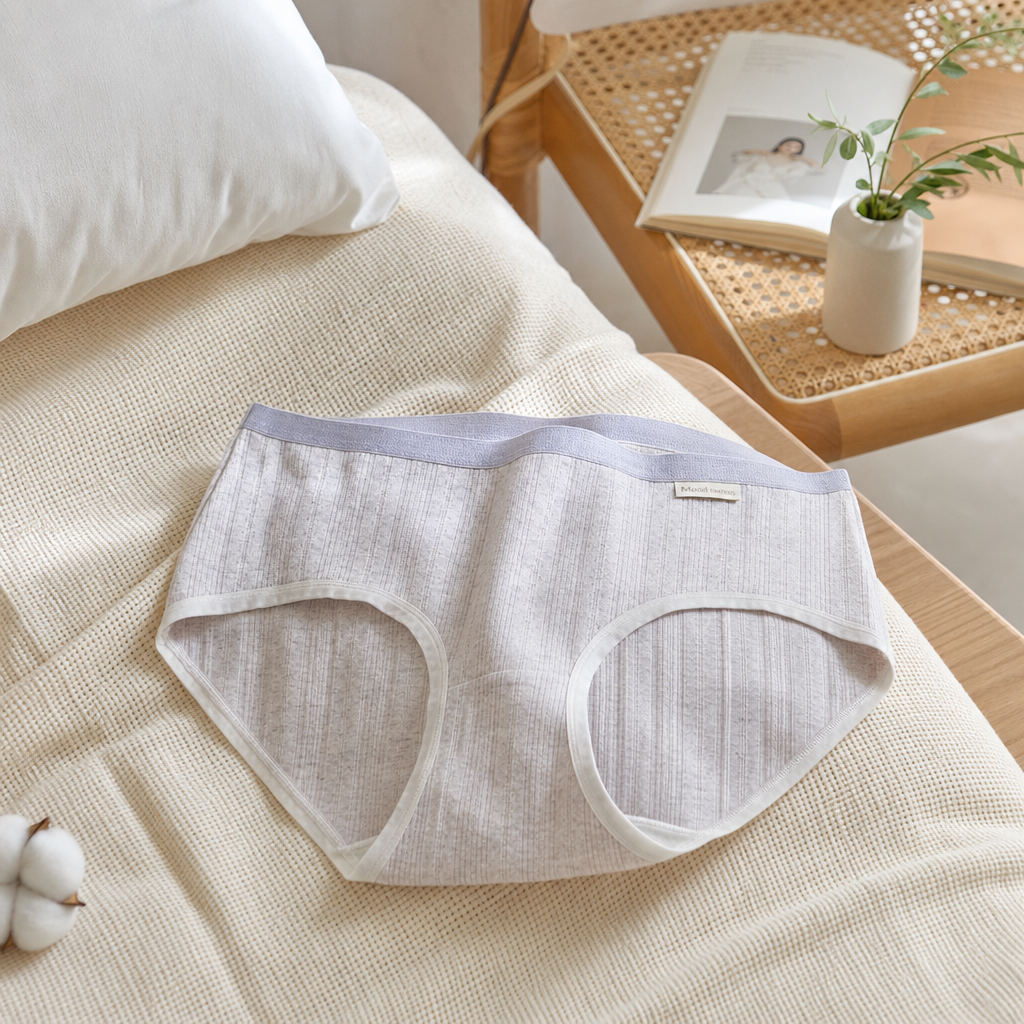 High-waisted triangular underwear for women, cotton breathable and comfortable for daily use details Picture