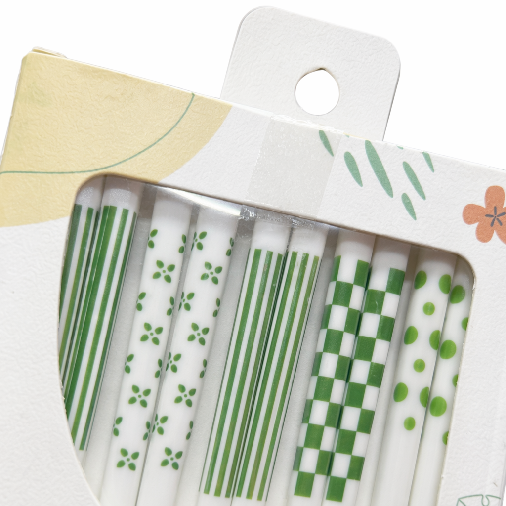 White packaging box ceramic chopsticks, household anti-slip and simple tableware gift box Application Scenario