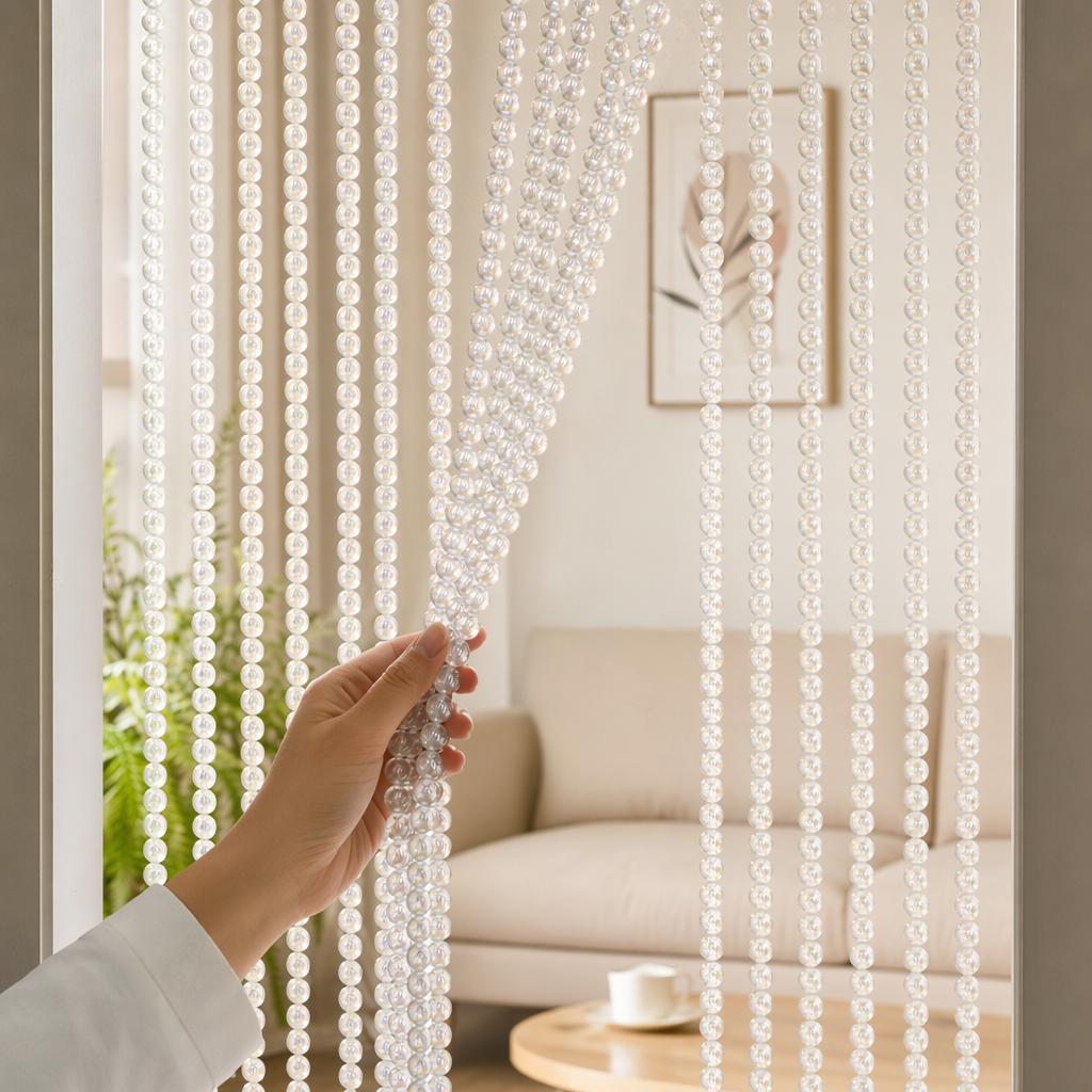 White pearl beaded natural freshwater pearl necklace is a simple and versatile accessory details Picture