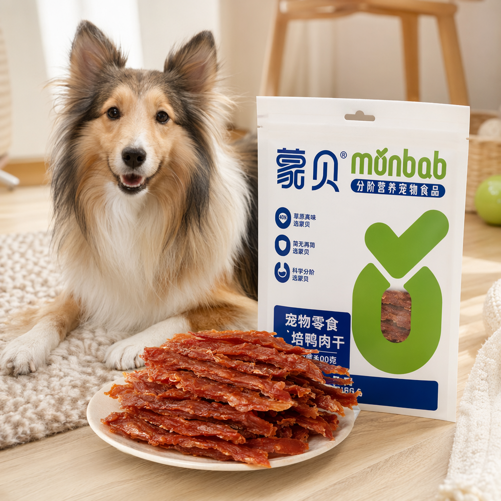 红色鸭肉干零食 独立小包装 高蛋白低脂休闲食品产品图