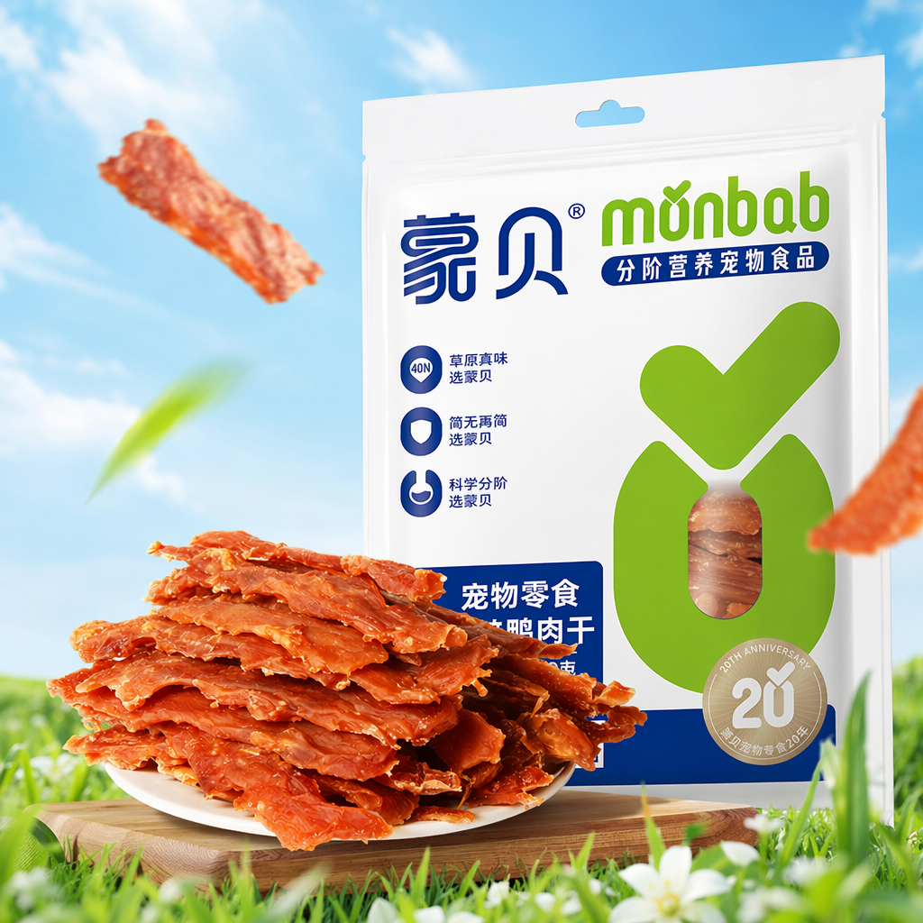 红色鸭肉干零食 独立小包装 高蛋白低脂休闲食品细节图